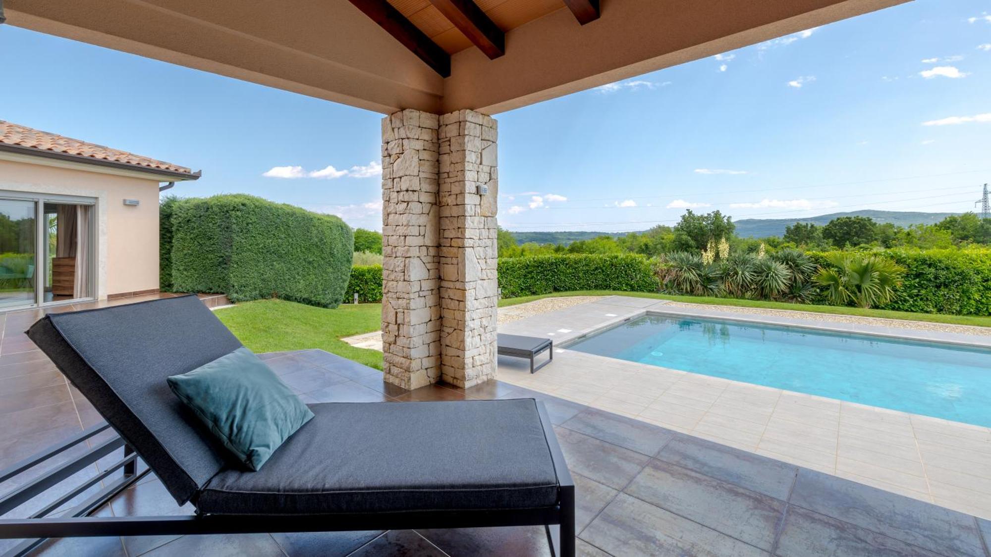 Villa Labin In Zartinj - Luxury Privacy Heated Pool With Auto Cover Eksteriør bilde