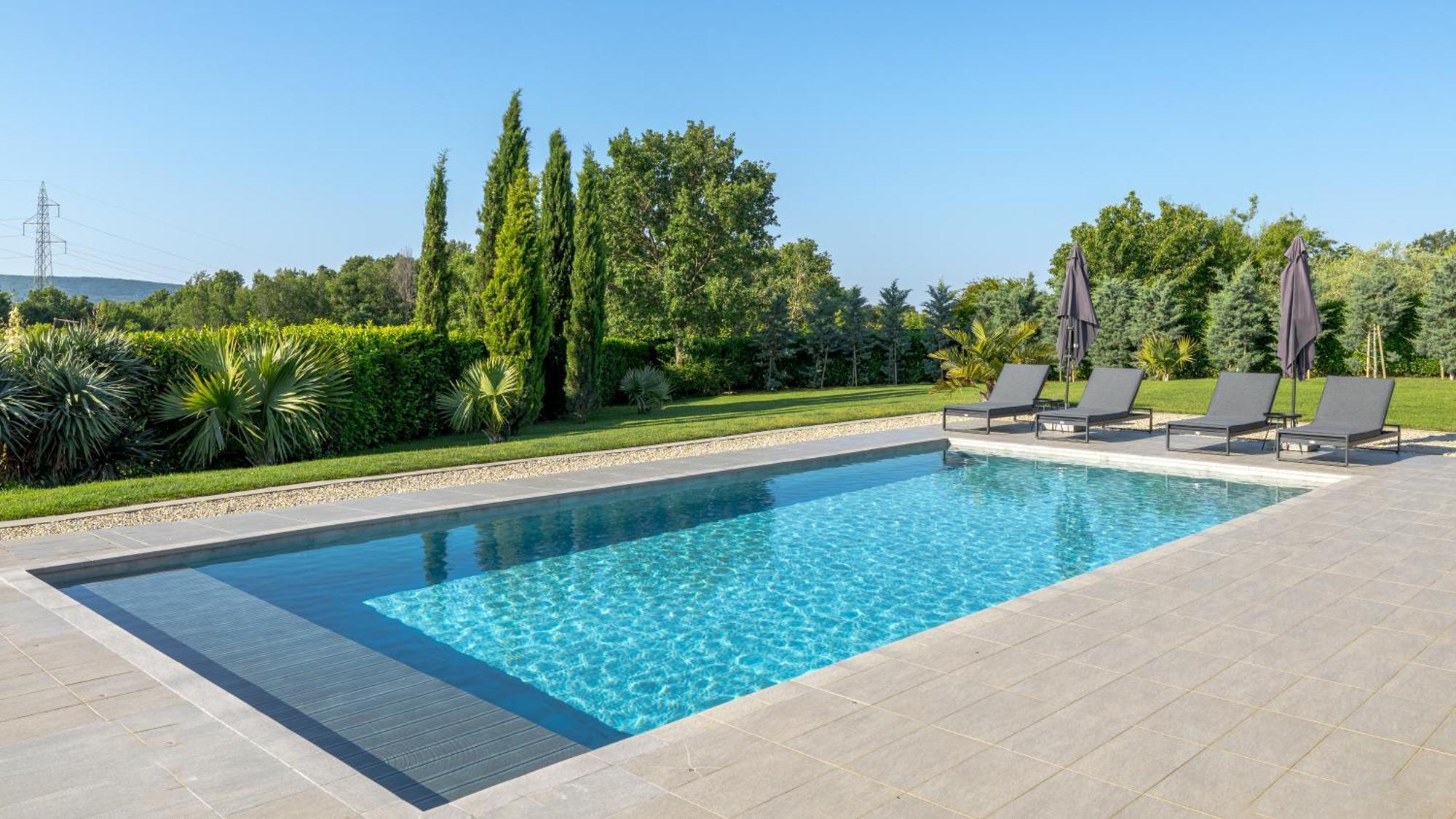 Villa Labin In Zartinj - Luxury Privacy Heated Pool With Auto Cover Eksteriør bilde