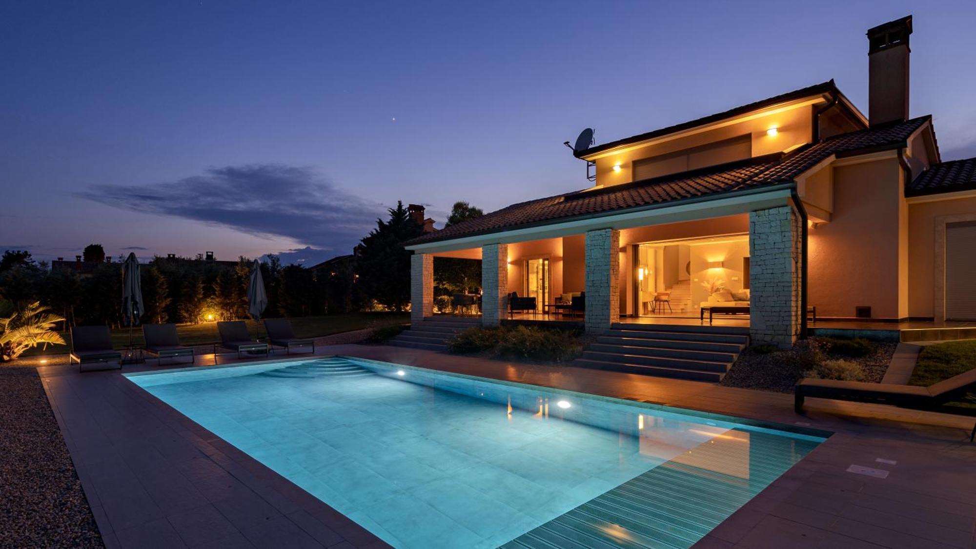 Villa Labin In Zartinj - Luxury Privacy Heated Pool With Auto Cover Eksteriør bilde