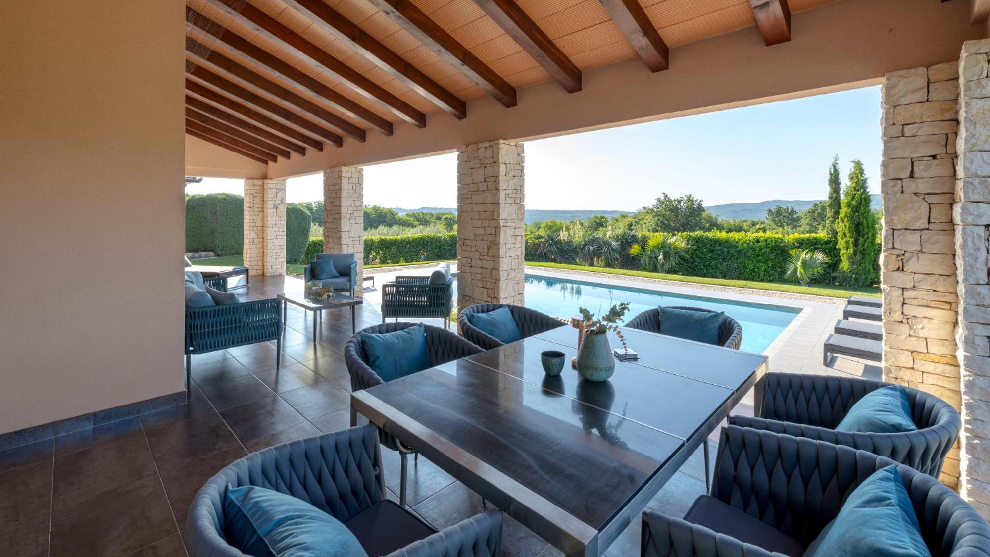 Villa Labin In Zartinj - Luxury Privacy Heated Pool With Auto Cover Eksteriør bilde