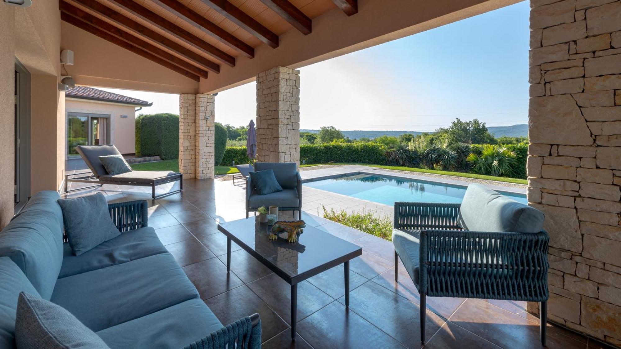 Villa Labin In Zartinj - Luxury Privacy Heated Pool With Auto Cover Eksteriør bilde